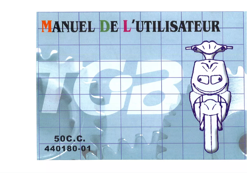 Página 1 del manual Manual de usuario TGB City 50cc