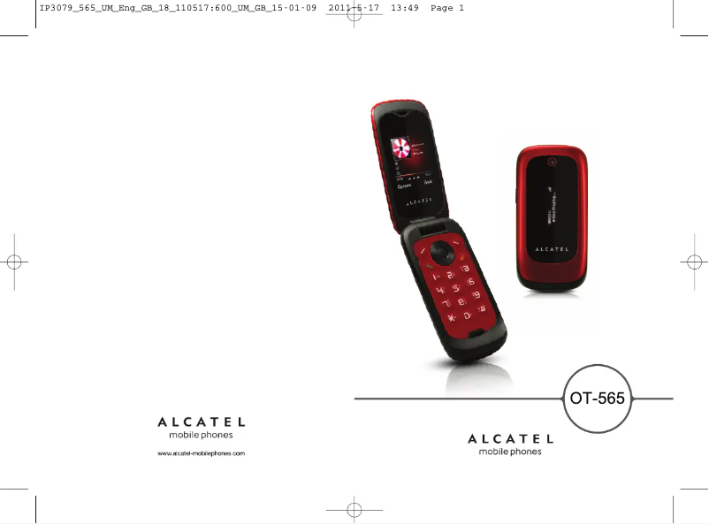 Image de la première page du manuel de l'appareil One Touch 565