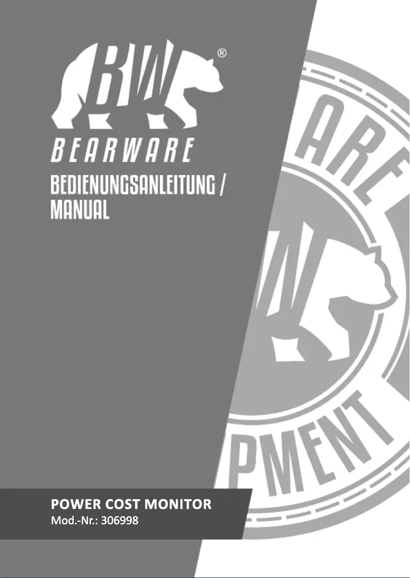 Page 1 de la notice Manuel utilisateur Bearware 306998