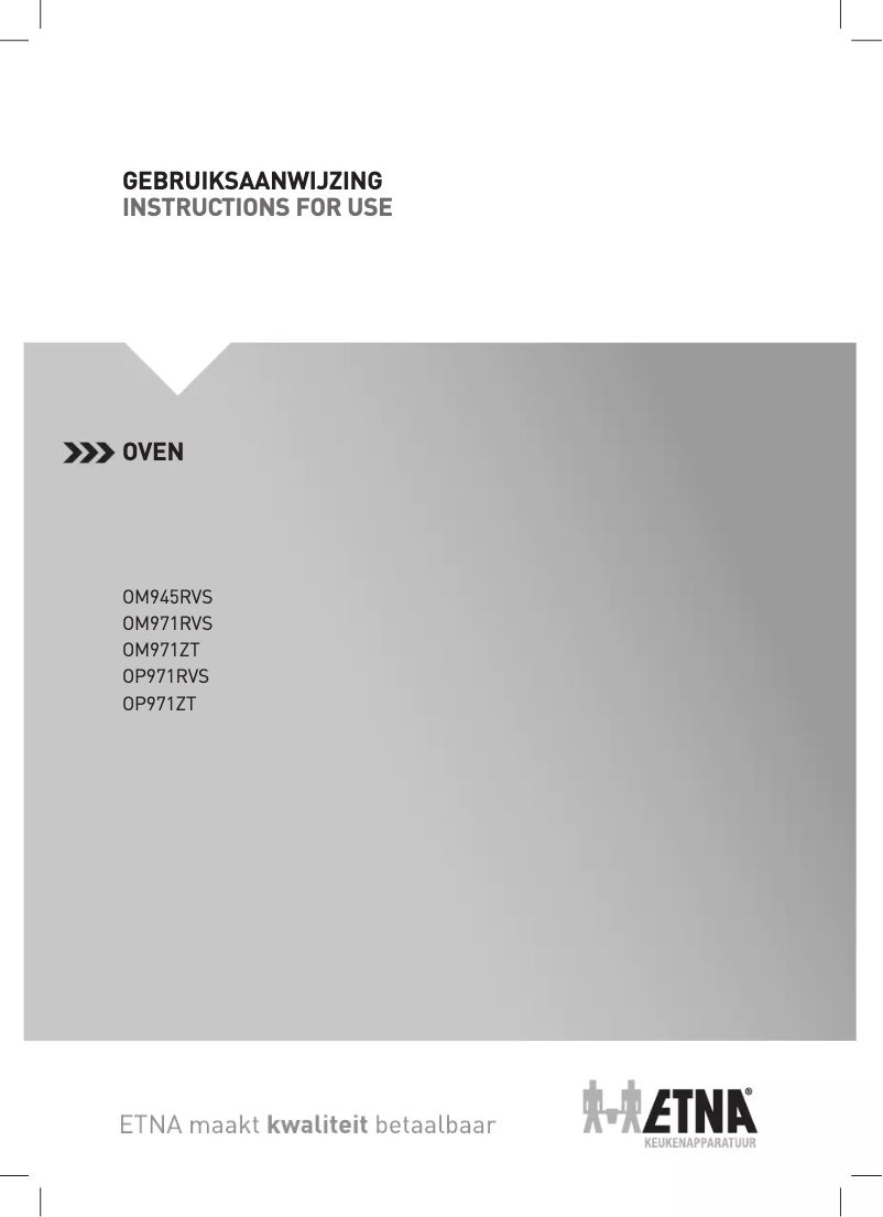 Page 1 de la notice Manuel utilisateur Etna OM971ZT