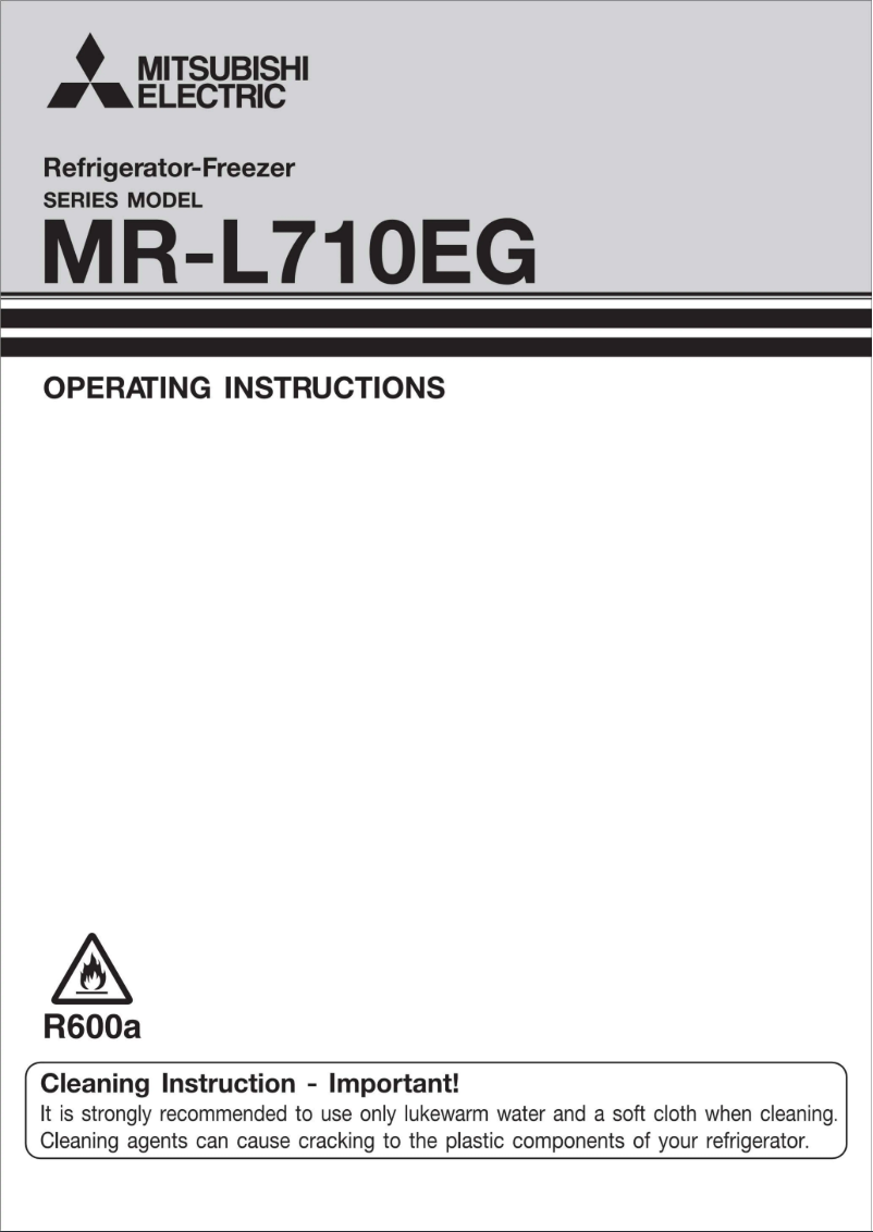 Page 1 de la notice Manuel utilisateur Mitsubishi MR-L710EG