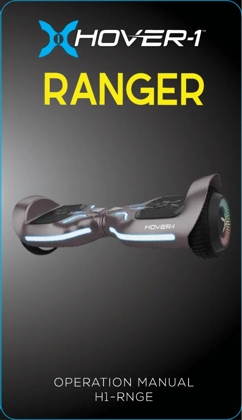 Page n°1 - Manuel utilisateur Hover-1 Ranger