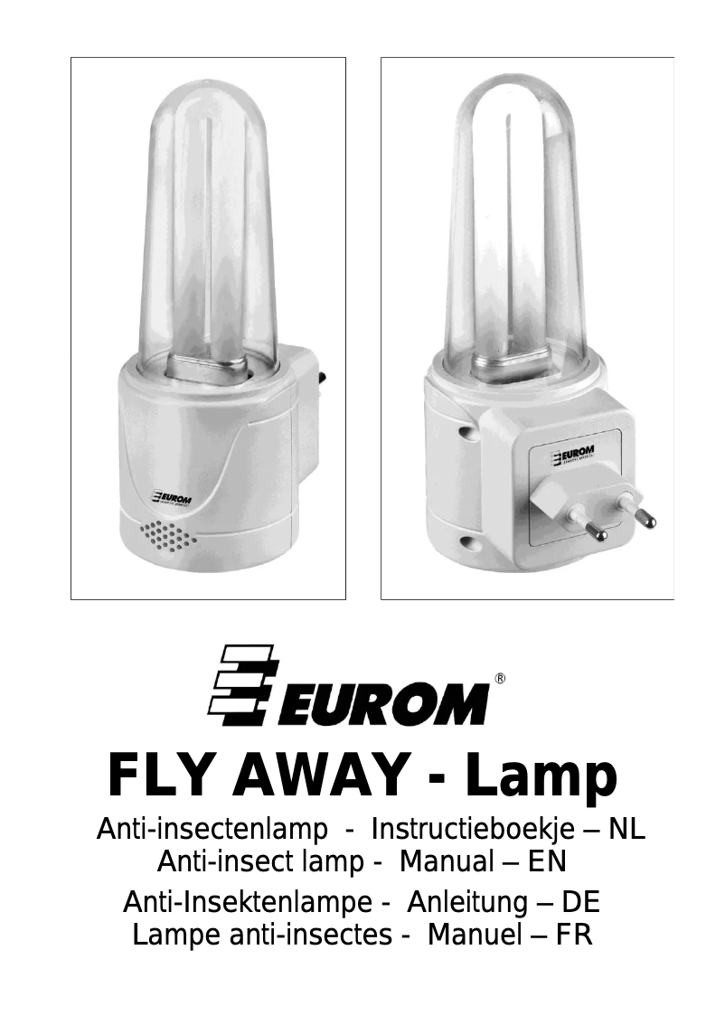 Page 1 de la notice Manuel utilisateur Eurom Fly Away Lamp