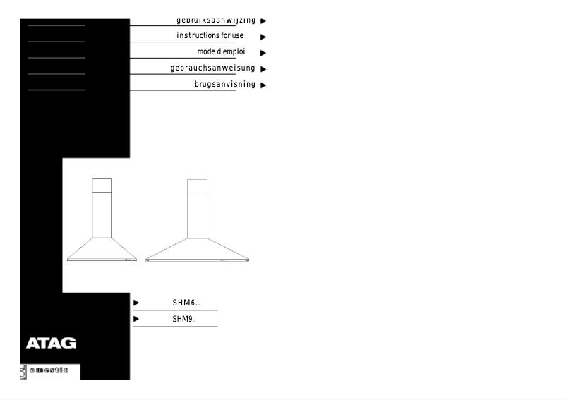 Page 1 de la notice Manuel utilisateur Atag SHM6