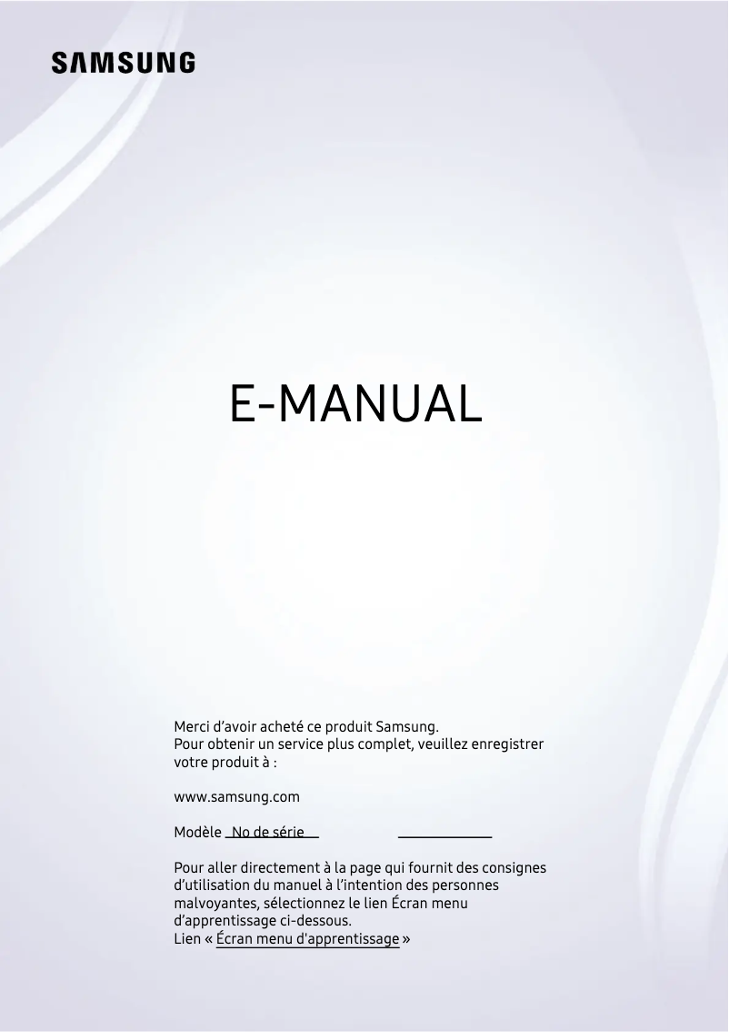 Page n°1 - Manuel utilisateur Samsung QN50Q82AAF
