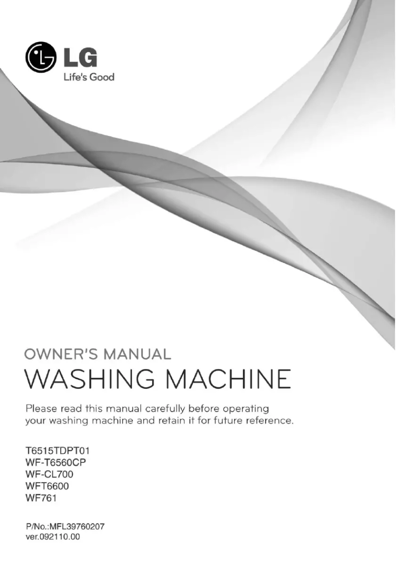 Page 1 of the manual User Manual LG WF-CL700