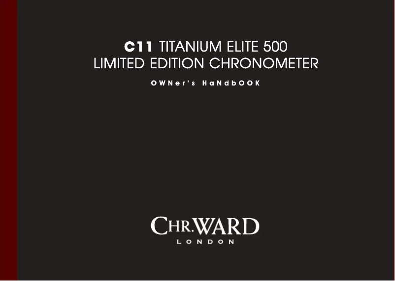 Image de la première page du manuel de l'appareil C11 Titanium Elite