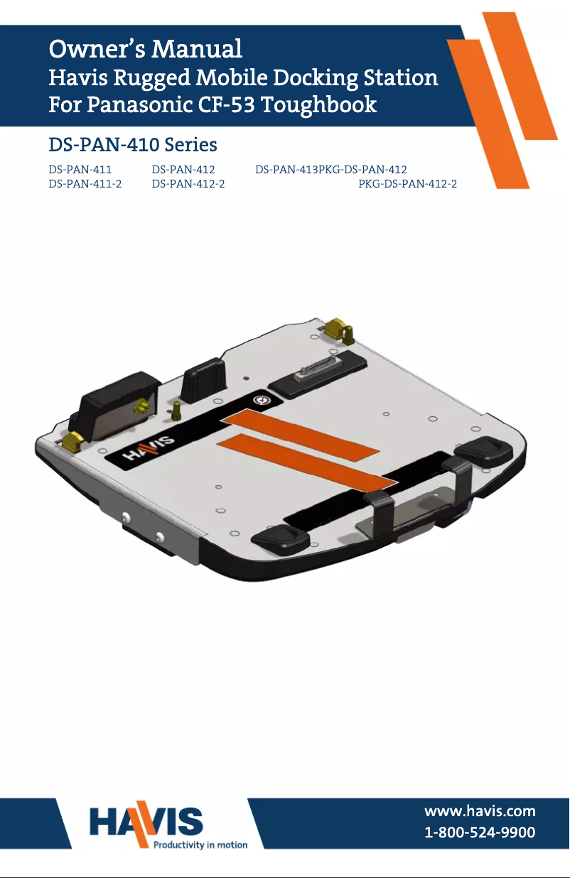 Image de la première page du manuel de l'appareil DS-PAN-412-2