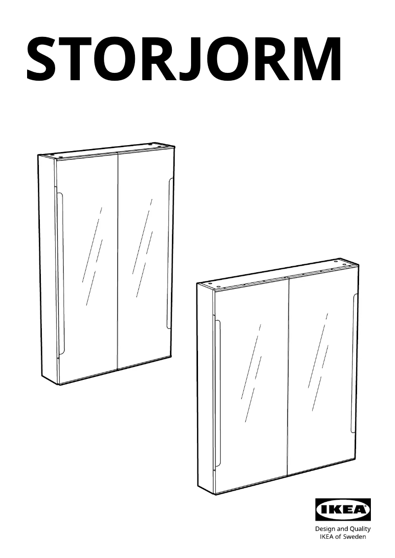 Page 1 de la notice Manuel utilisateur Ikea STORJORM 402.500.73