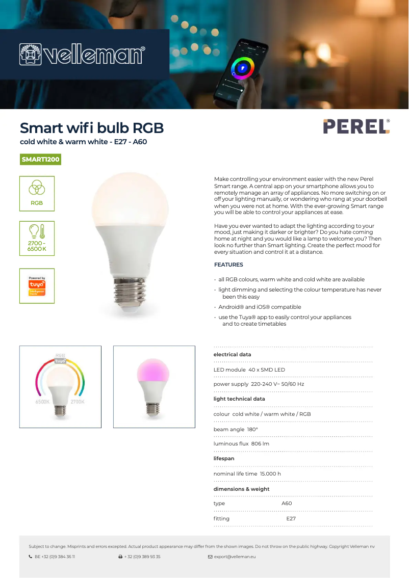 Image de la première page du manuel de l'appareil SMART1200