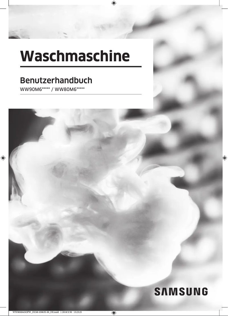 Page 1 de la notice Manuel utilisateur Samsung WW80M645OPW