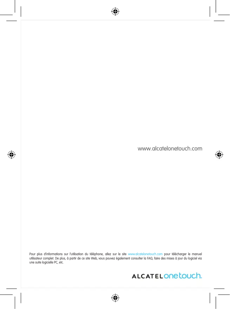 Page 1 de la notice Guide de démarrage rapide Alcatel One Touch 995