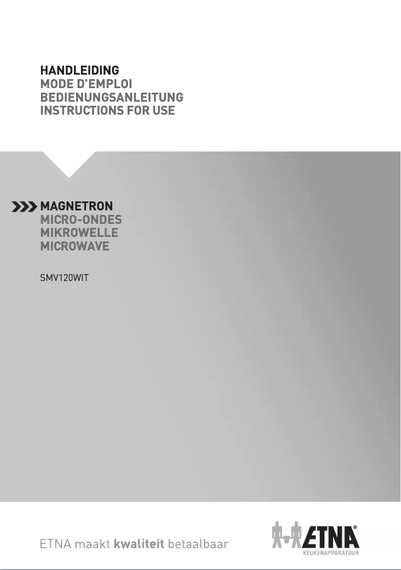 Page 1 de la notice Manuel utilisateur Etna SMV120WIT