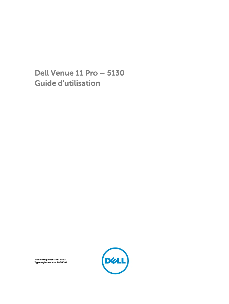 Page n°1 - Manuel utilisateur Dell Venue 11 Pro 5130