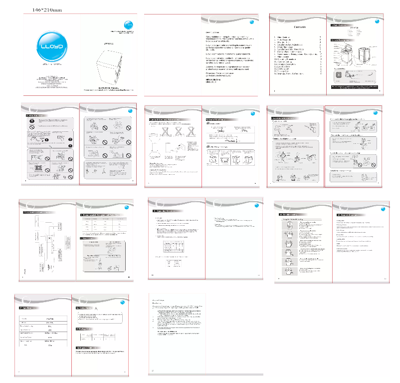 Image de la première page du manuel de l'appareil LWMT80