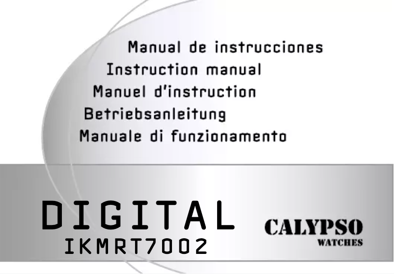 Page n°1 - Manuel utilisateur Calypso K5662