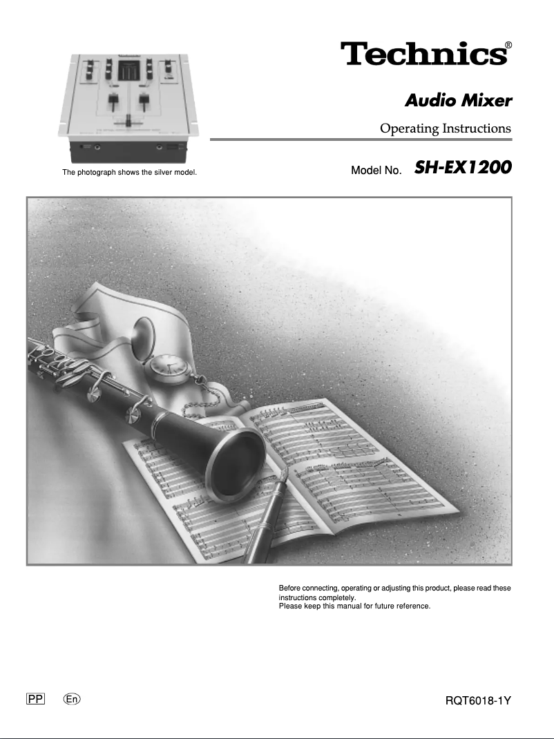 Page n°1 - Manuel utilisateur Technics SH-EX1200