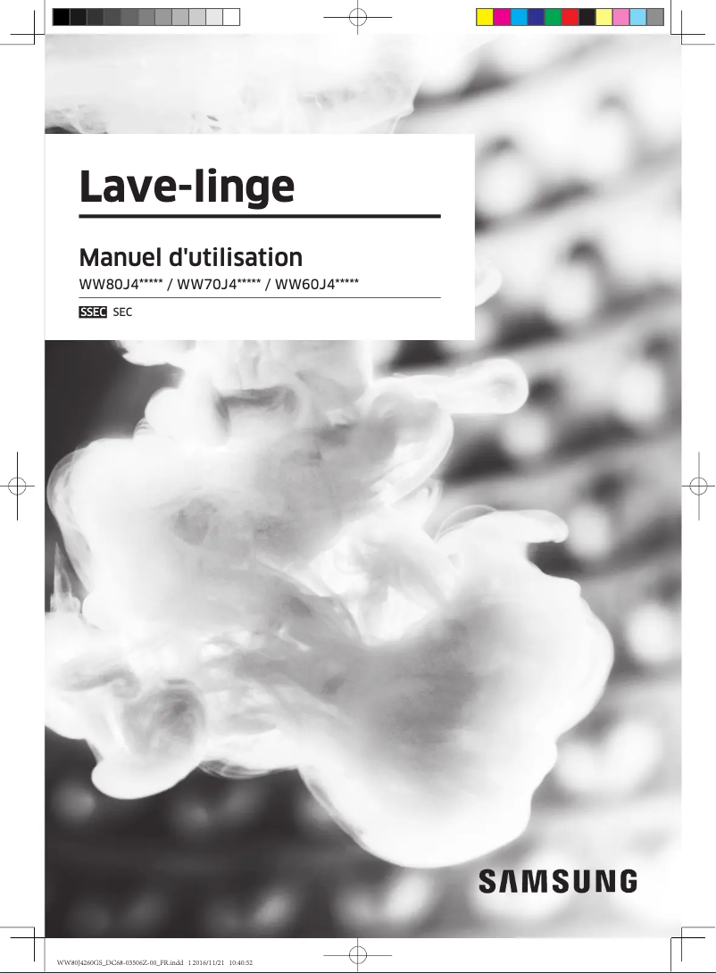 Image de la première page du manuel de l'appareil WW80J4263IWU