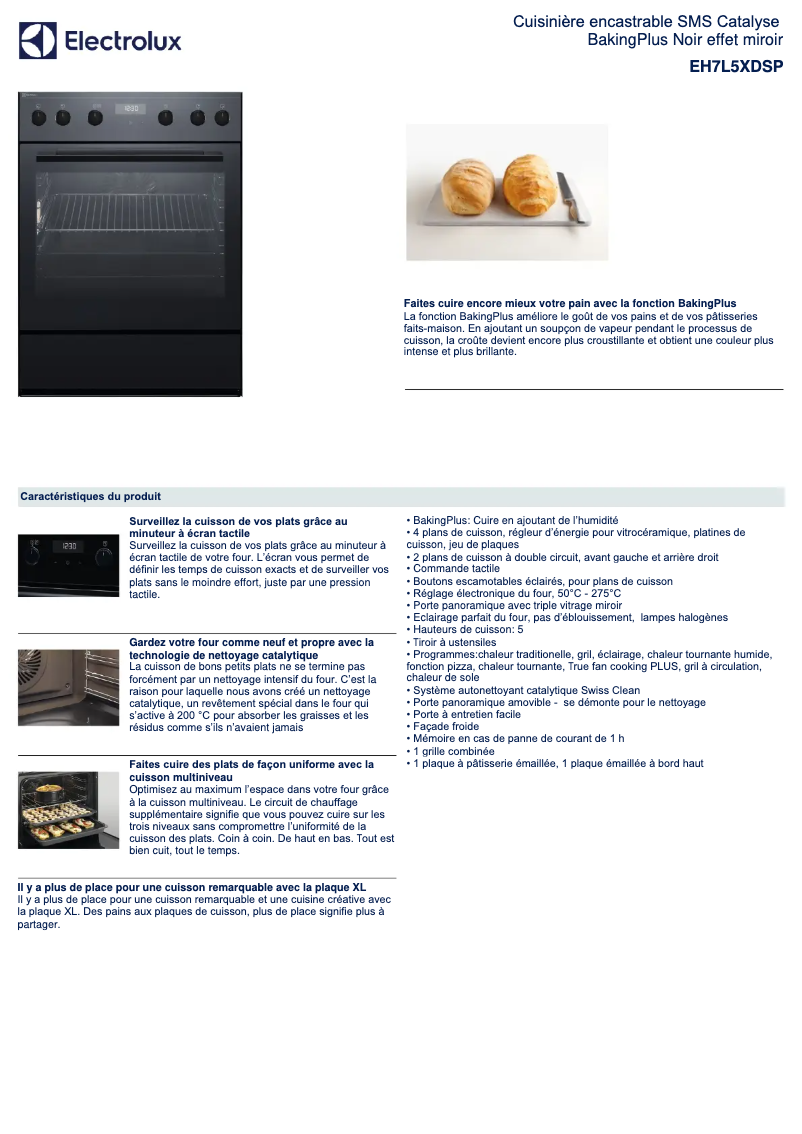 Image de la première page du manuel de l'appareil EH7L5XDSP