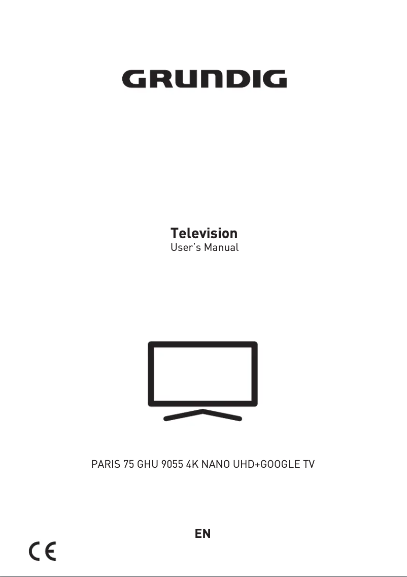 Page n°1 - Manuel utilisateur Arçelik PARIS 75 GHU 9055 4K