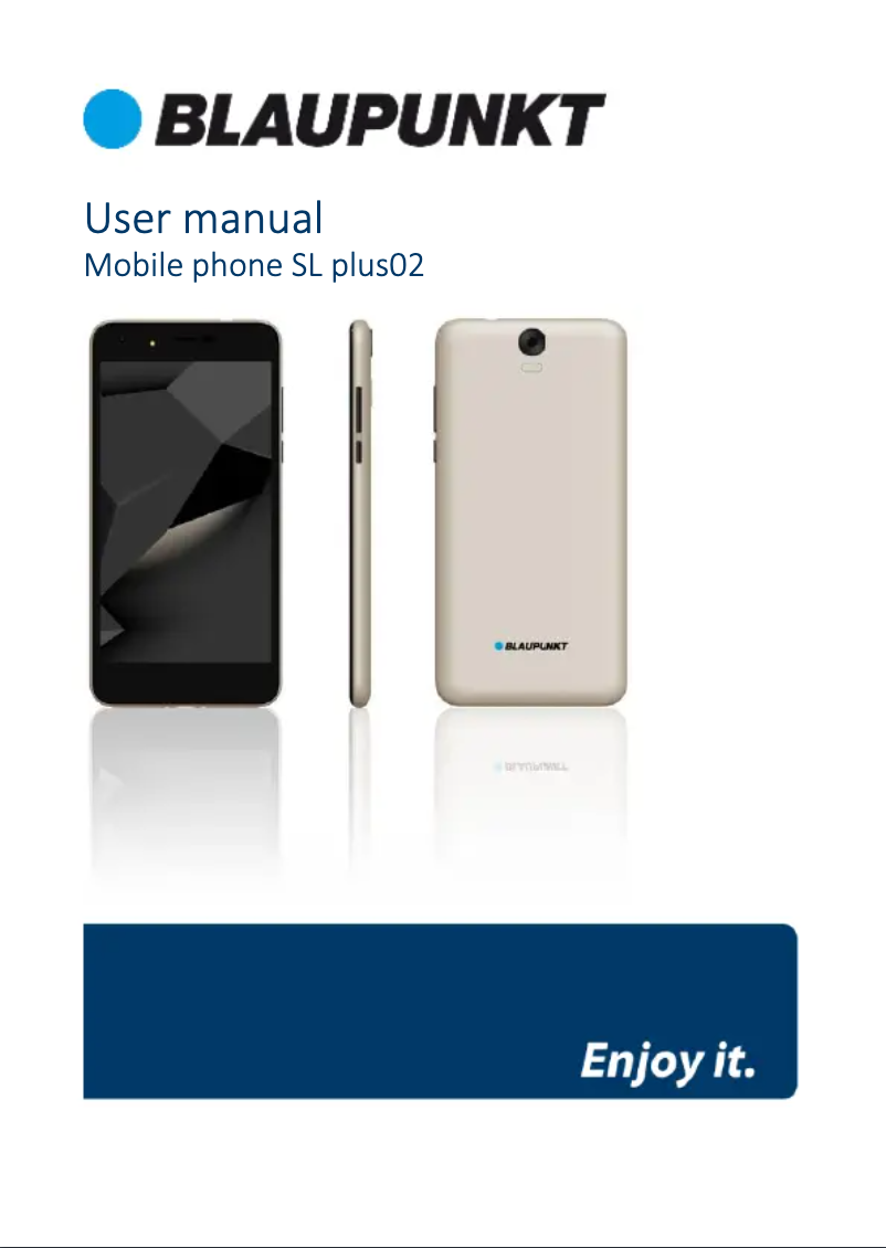 Página 1 del manual Manual de usuario Blaupunkt SL plus 02