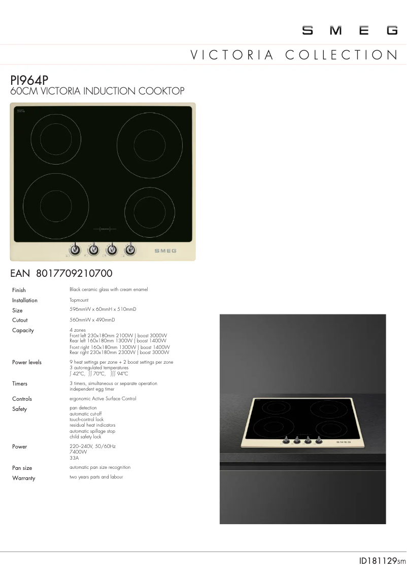 Image de la première page du manuel de l'appareil PI964P