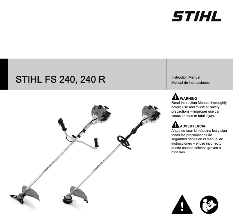 Page 1 de la notice Manuel utilisateur Stihl FS 240 R