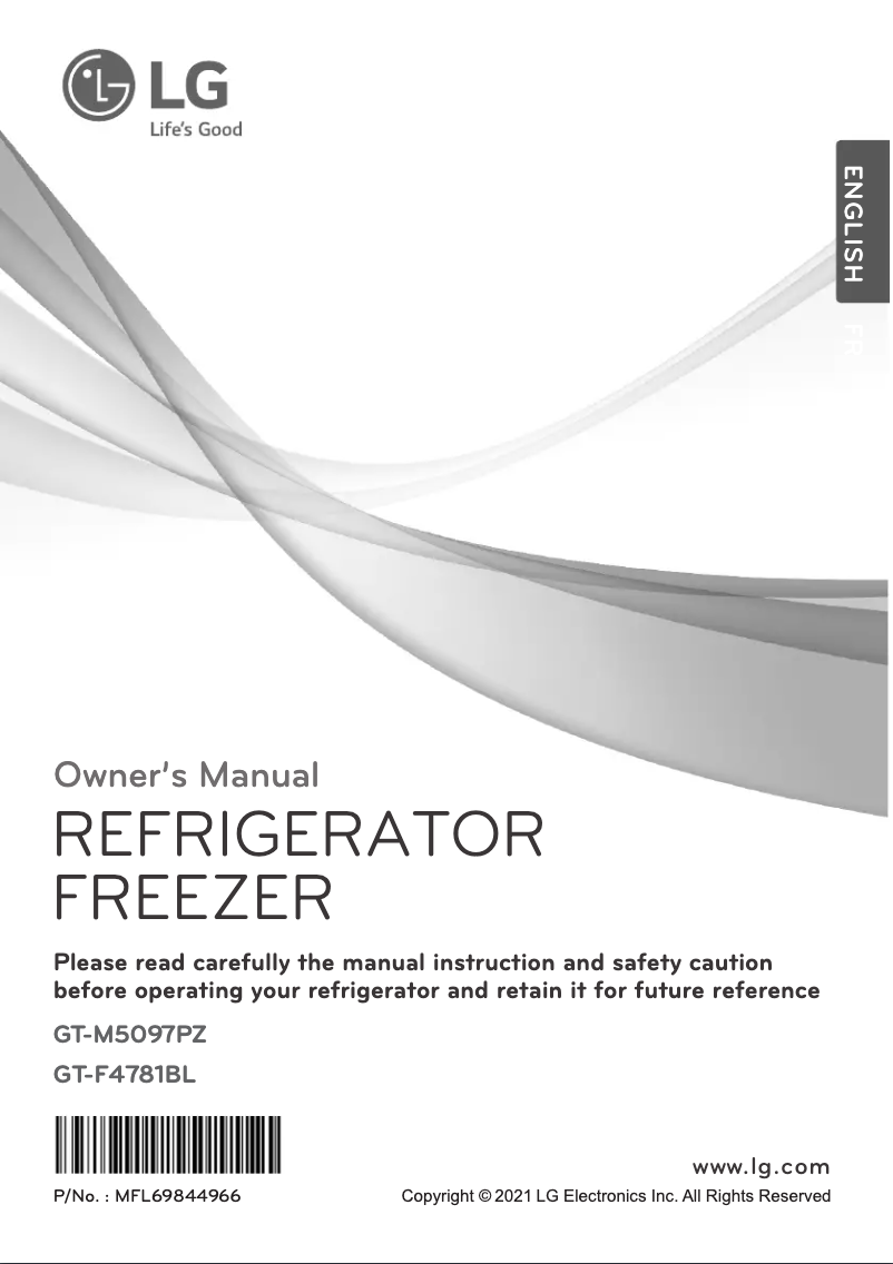 Page 1 de la notice Manuel utilisateur LG GT-F4781BL