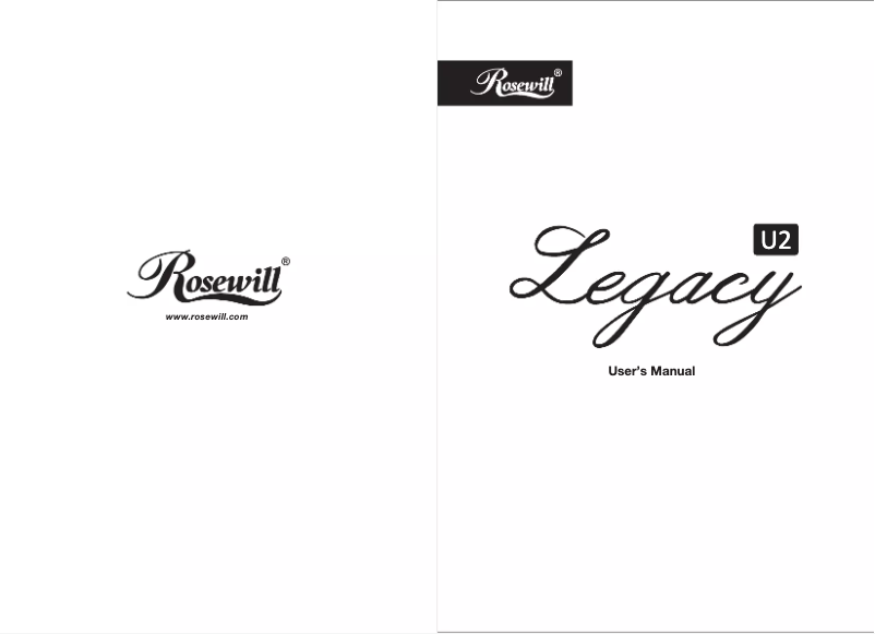 Page 1 de la notice Manuel utilisateur Rosewill Legacy U2