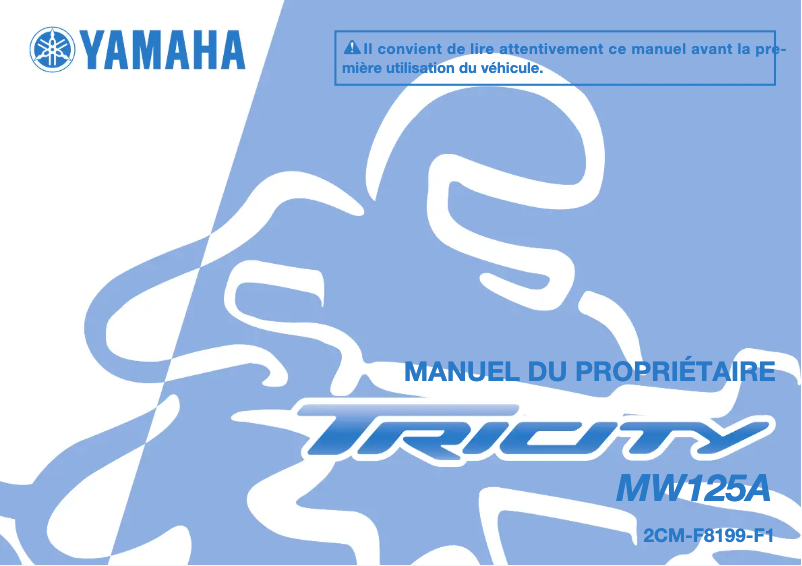 Page 1 de la notice Manuel utilisateur Yamaha Tricity (2015)