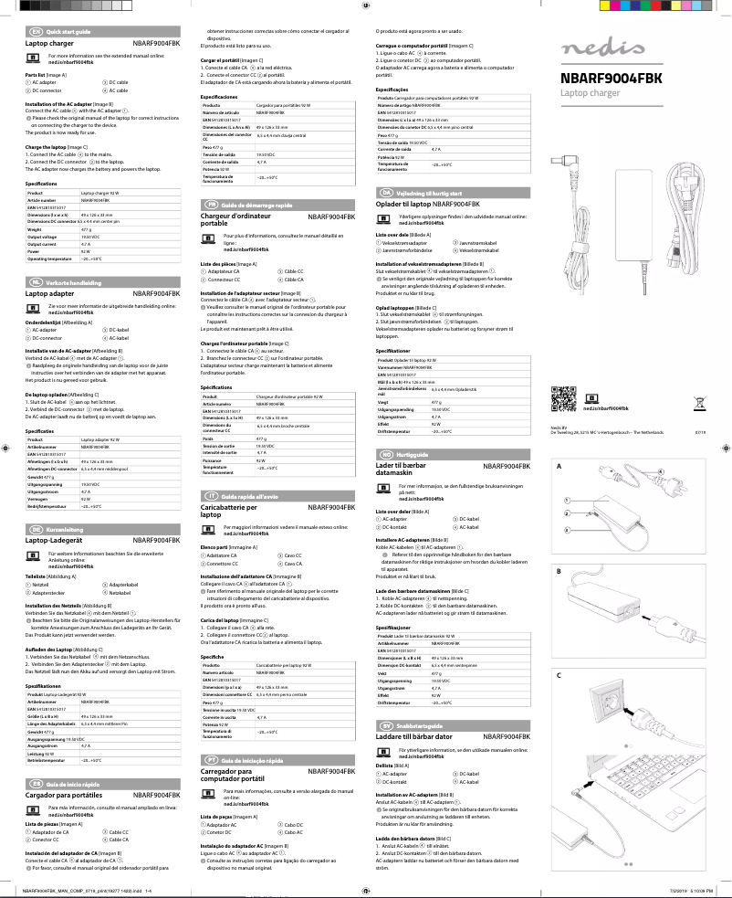 Image de la première page du manuel de l'appareil NBARF9004FBK