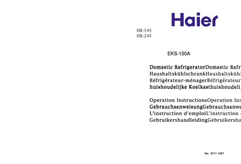 Image de la première page du manuel de l'appareil HR-145