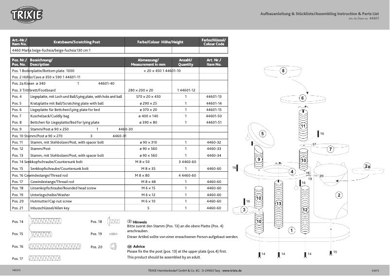 Imagen de la primera página del manual del dispositivo Marta