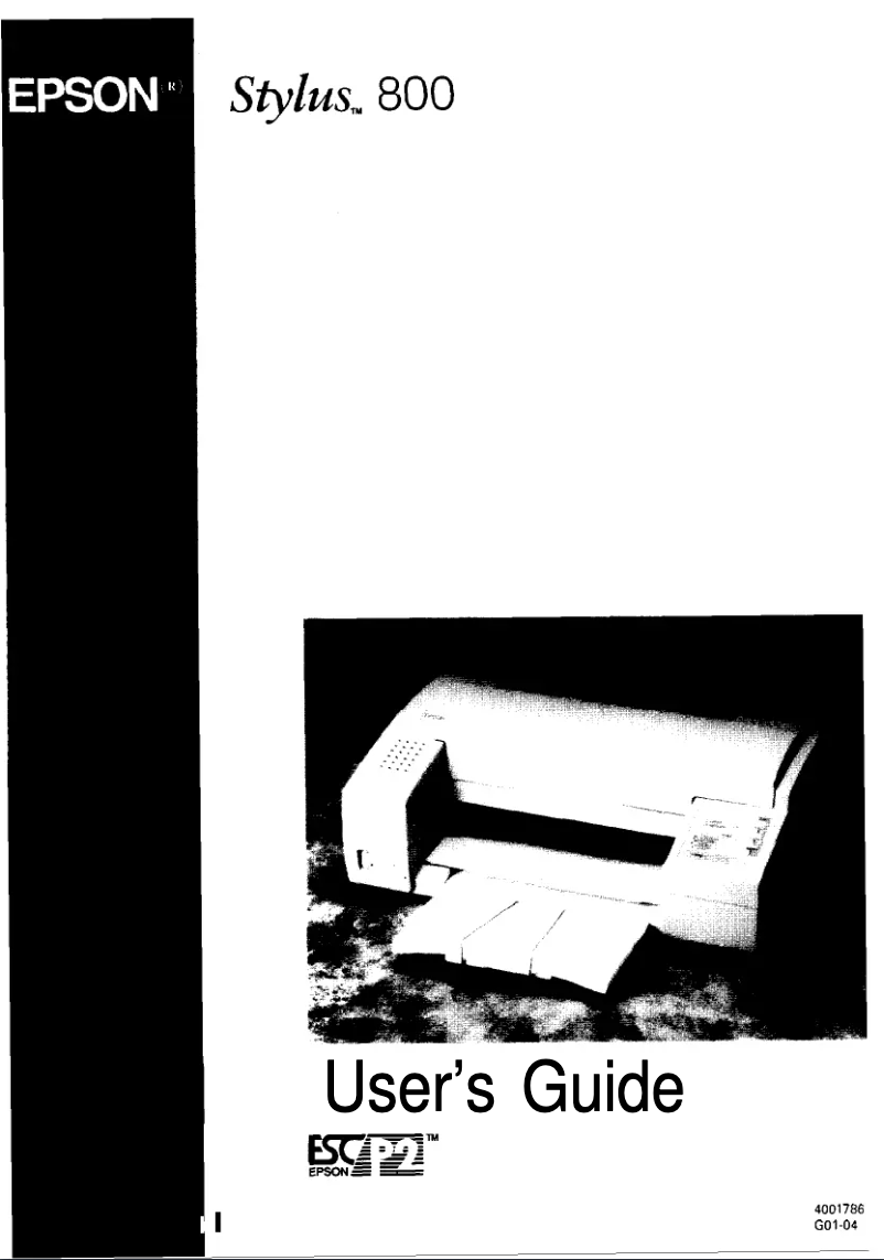 Página 1 del manual Manual de usuario Epson Stylus 800