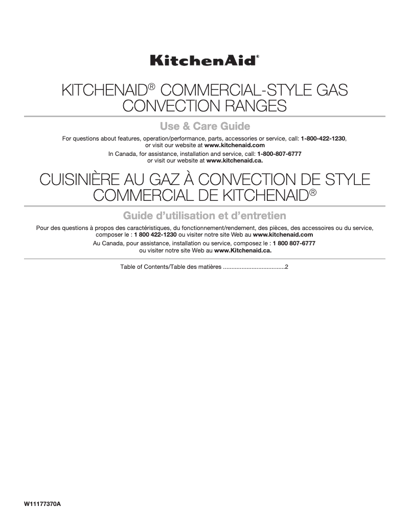 Image de la première page du manuel de l'appareil KFGC558JMB