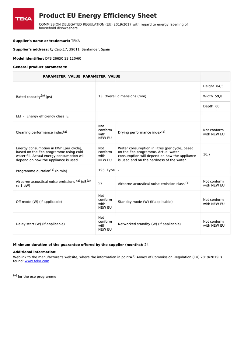 Image de la première page du manuel de l'appareil DFS 24650