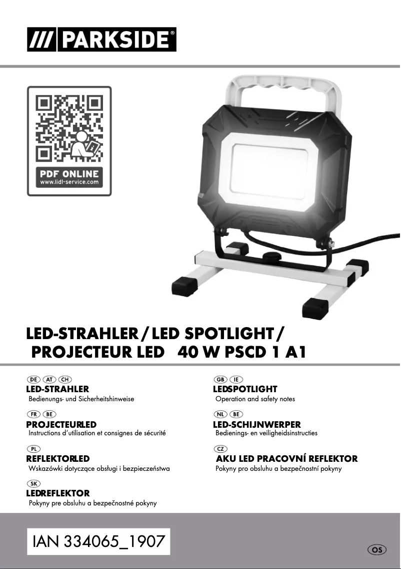 Image de la première page du manuel de l'appareil PSCD 1 A1