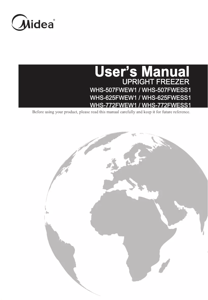 Image de la première page du manuel de l'appareil WHS-772FWESS1
