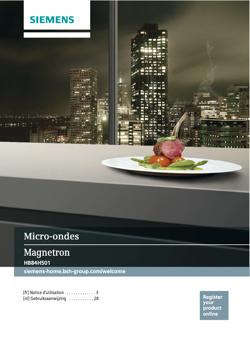 Page n°1 - Manuel utilisateur Siemens HB84H501