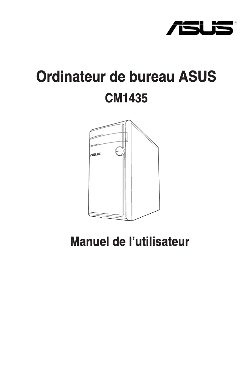 Page 1 de la notice Manuel utilisateur Asus CM1435