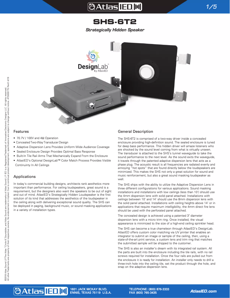 Image de la première page du manuel de l'appareil SHS-6T2