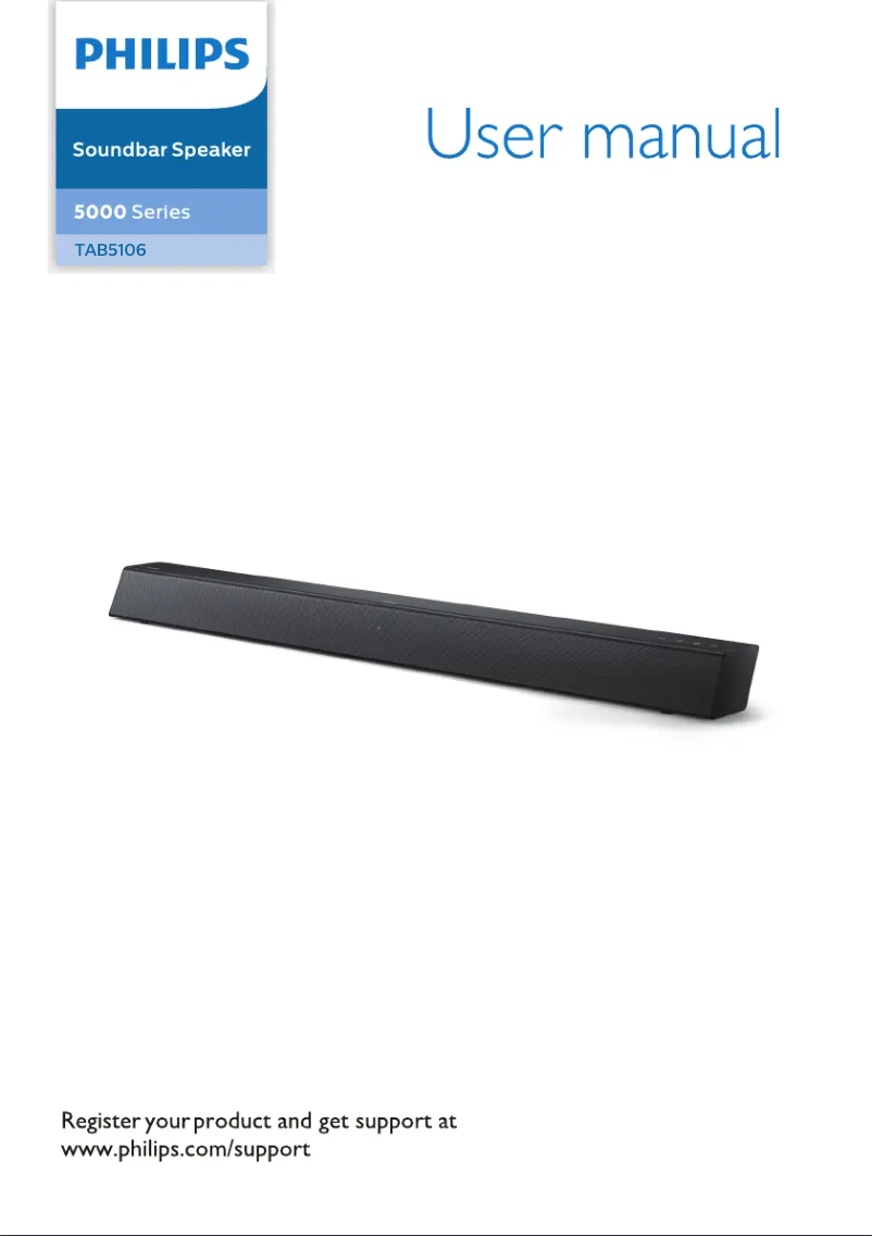 Page 1 de la notice Manuel utilisateur Philips TAB5106