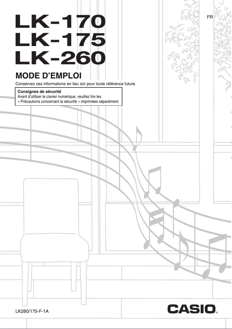 Page 1 de la notice Manuel utilisateur Casio LK-260