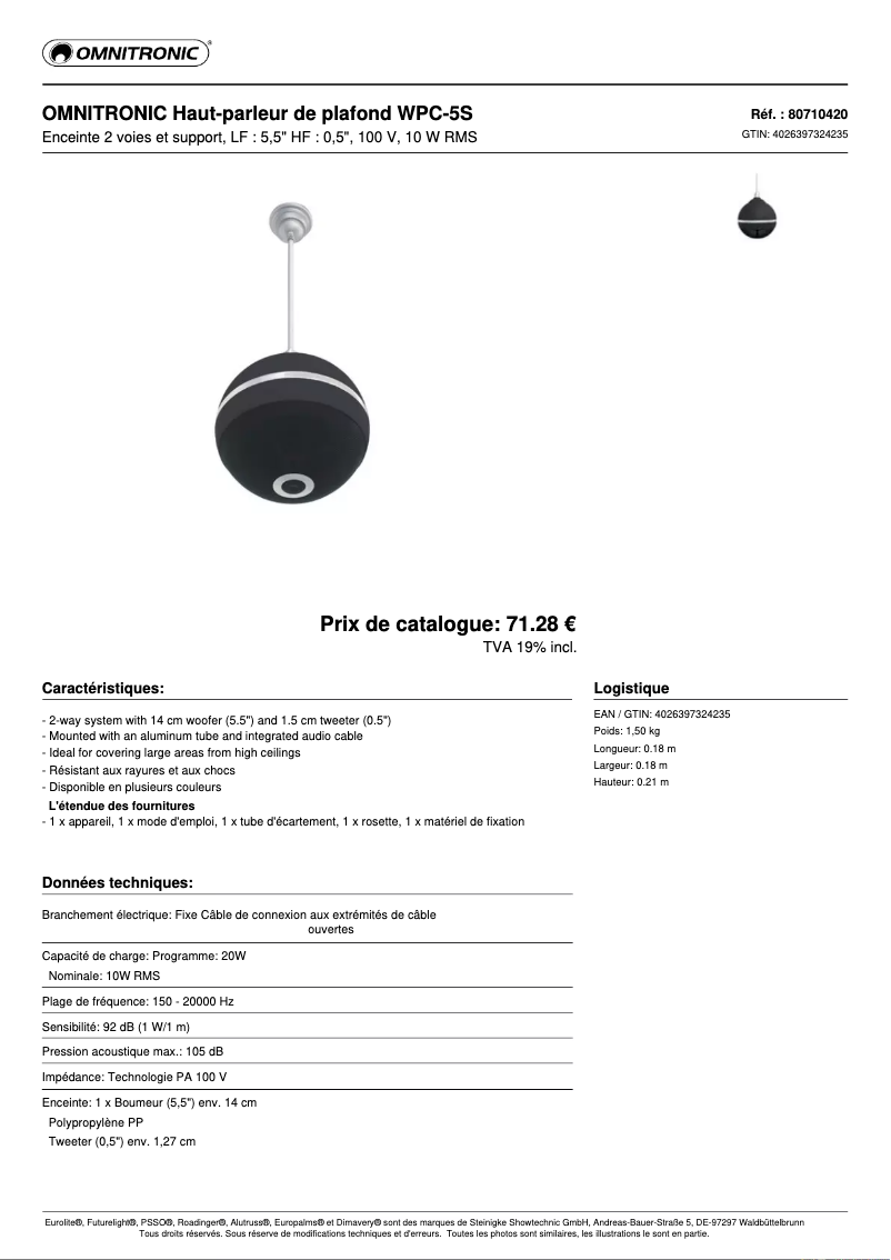 Image de la première page du manuel de l'appareil WPC-5S