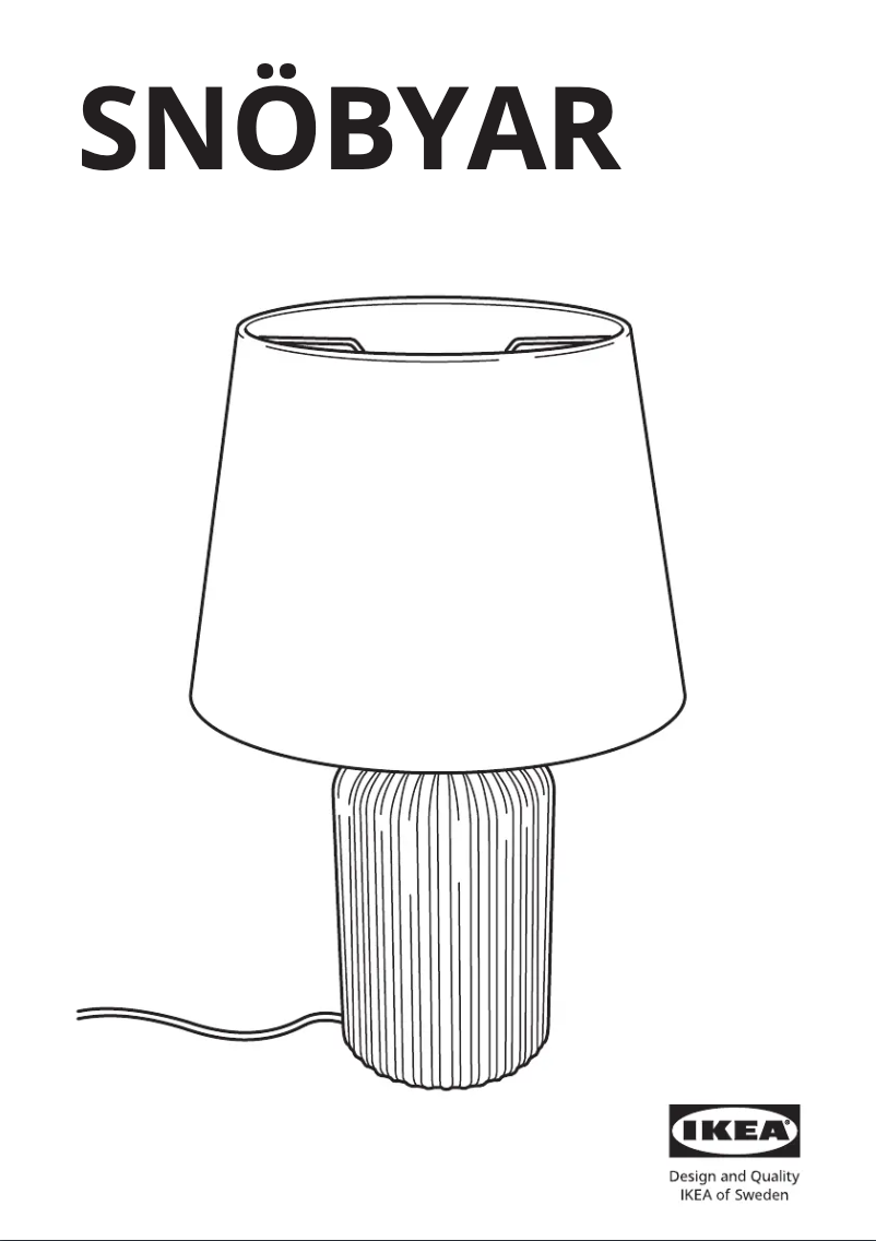 Image de la première page du manuel de l'appareil SNÖBYAR 904.598.38