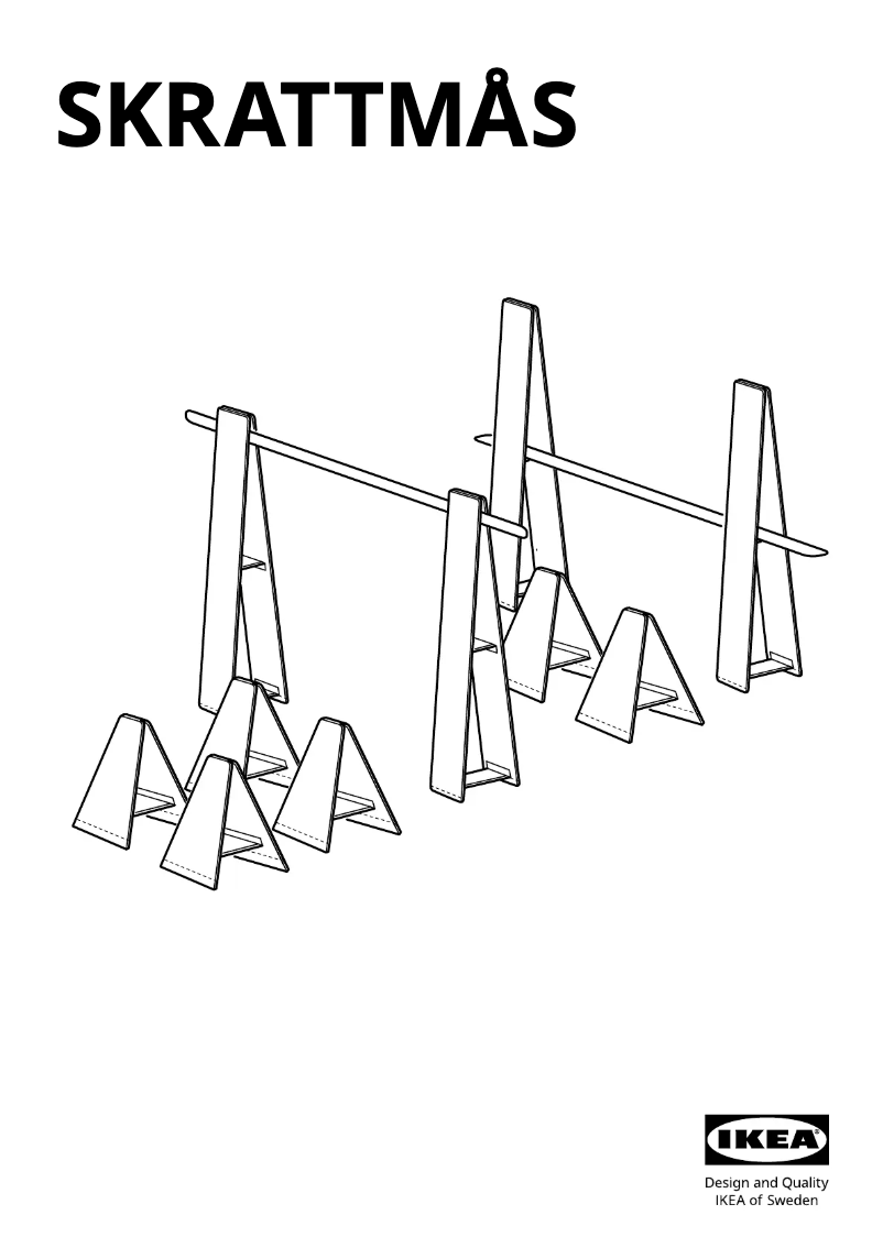 Page 1 de la notice Manuel utilisateur Ikea SKRATTMÅS 805.504.18