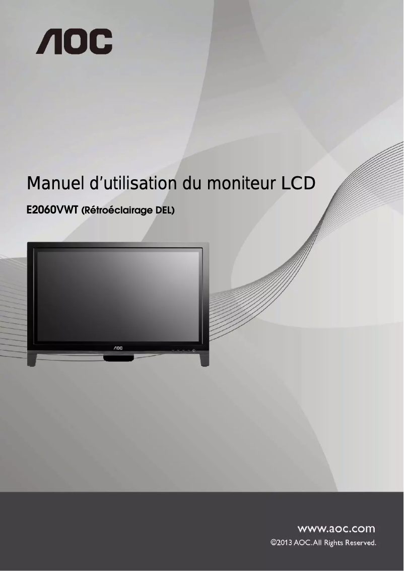 Page n°1 - Manuel utilisateur AOC Pro-line I960PRDA