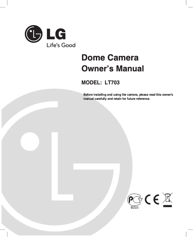 Image de la première page du manuel de l'appareil LT703P