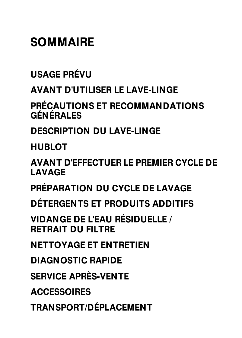 Page 1 de la notice Manuel utilisateur Bauknecht Prestige 2470