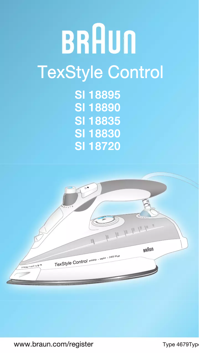 Image de la première page du manuel de l'appareil TexStyle Control SI 18835